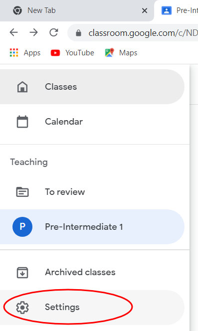 google classroom - turn off email notifications