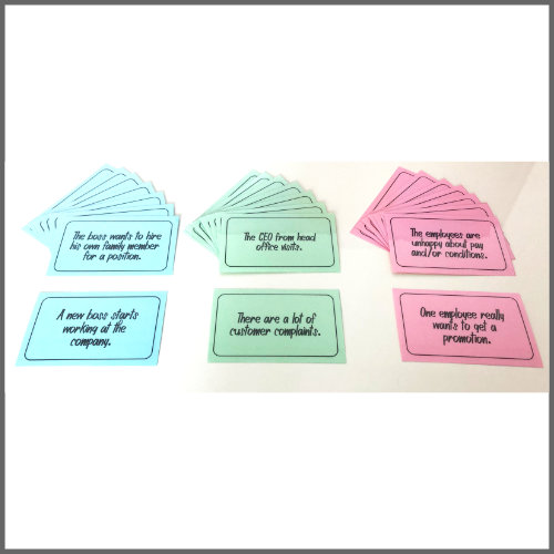 ESL Role Play Cards - Office Drama Plot Cards