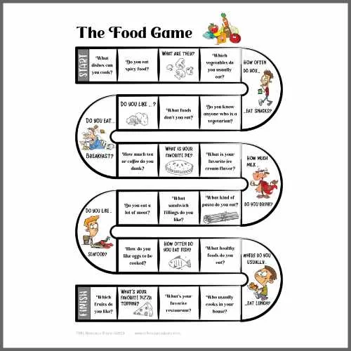 ESL Food Boardgame