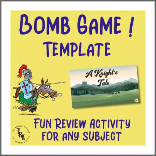 Powerpoint review game template - Bomb game review template