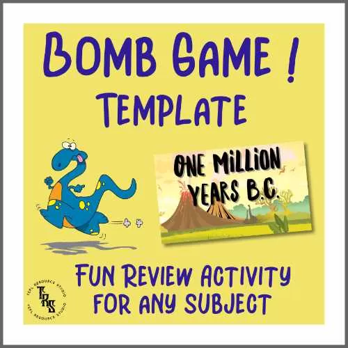 Powerpoint review game template - Bomb game review template