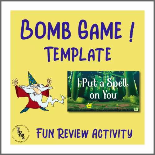 Powerpoint review game template - Bomb game review template