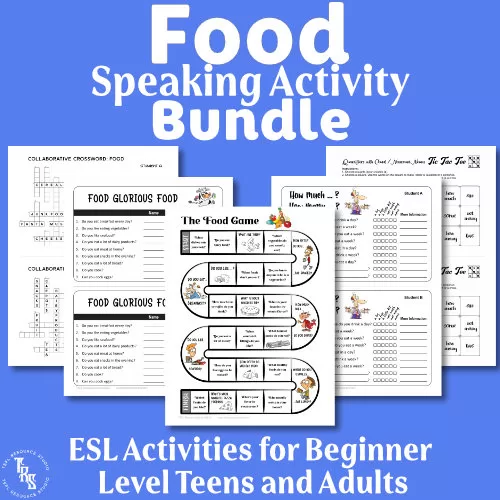 Food ESL Speaking Activities