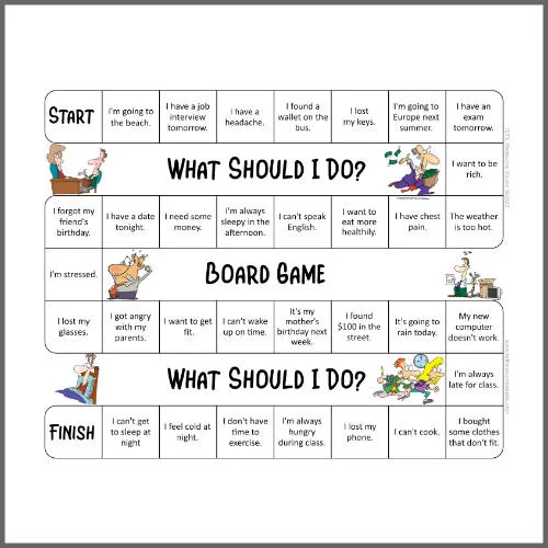 Should Modal Verb of Advice Board Game