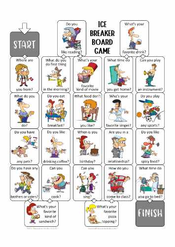 ESL Icebreaker Board Game are perfect for the first day of class