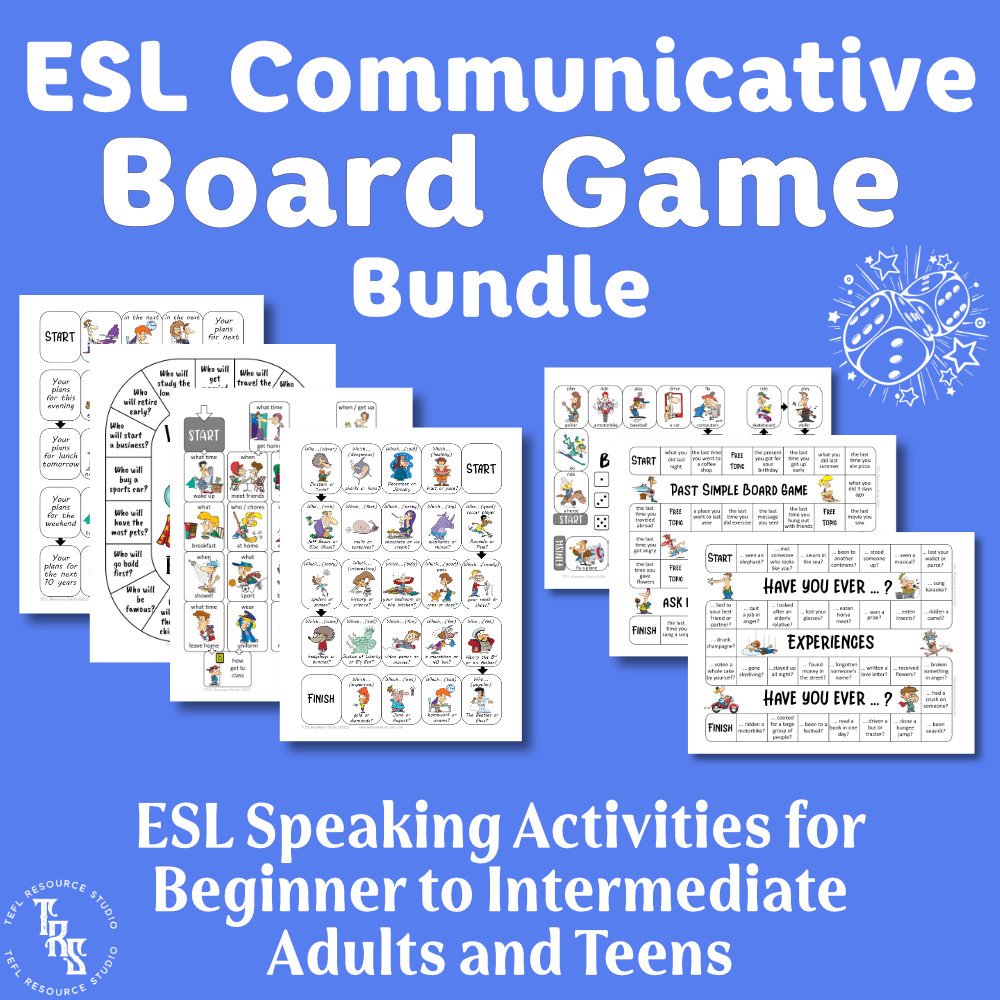 ESL Speaking Activity - Board Game Bundle