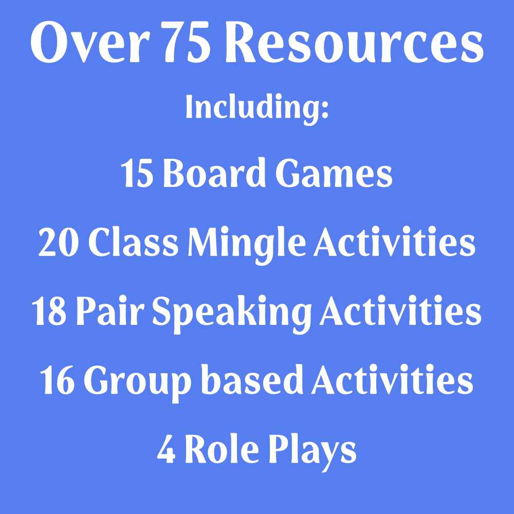 ESL Intermediate Speaking Bundle