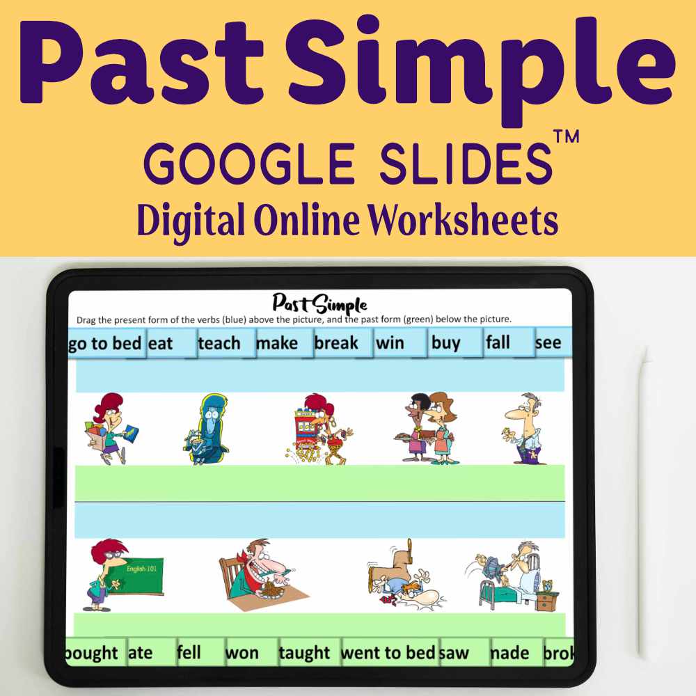 Past Simple ESL Digital Worksheet