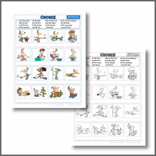 Chores ESL Worksheet